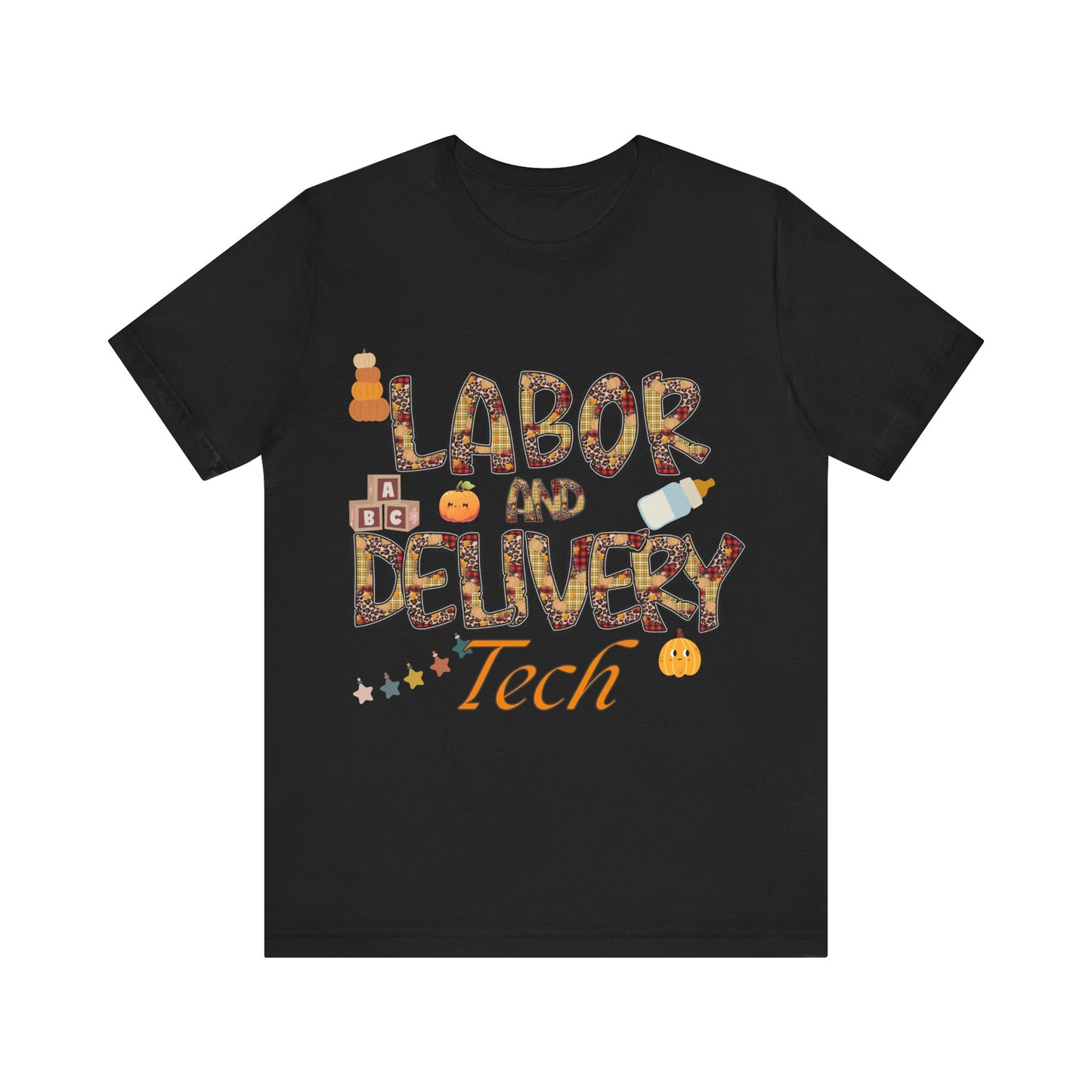 Unisex Jersey Short Sleeve Tee- Fall Labor And Delivery Tech