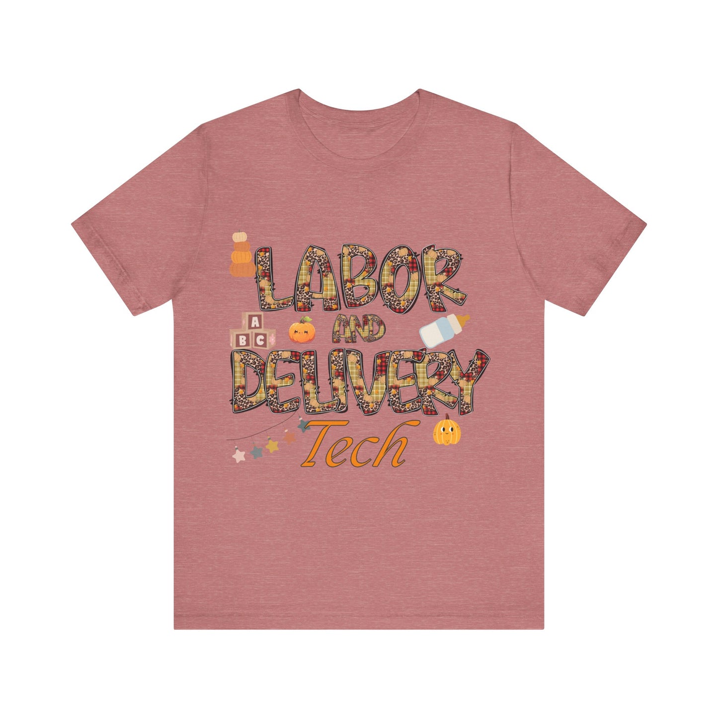 Unisex Jersey Short Sleeve Tee- Fall Labor And Delivery Tech