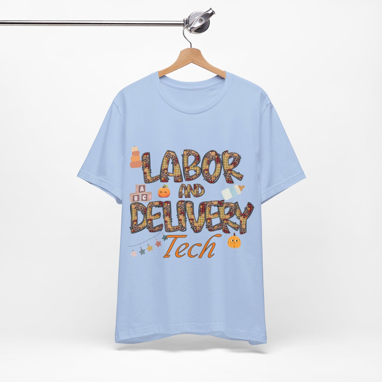 Unisex Jersey Short Sleeve Tee- Fall Labor And Delivery Tech