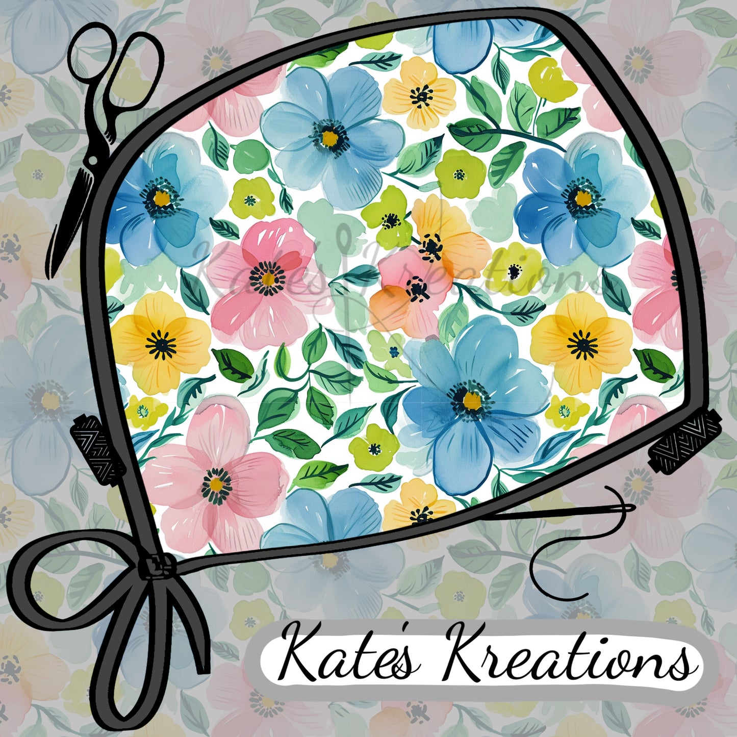 Dark Pastel Floral
