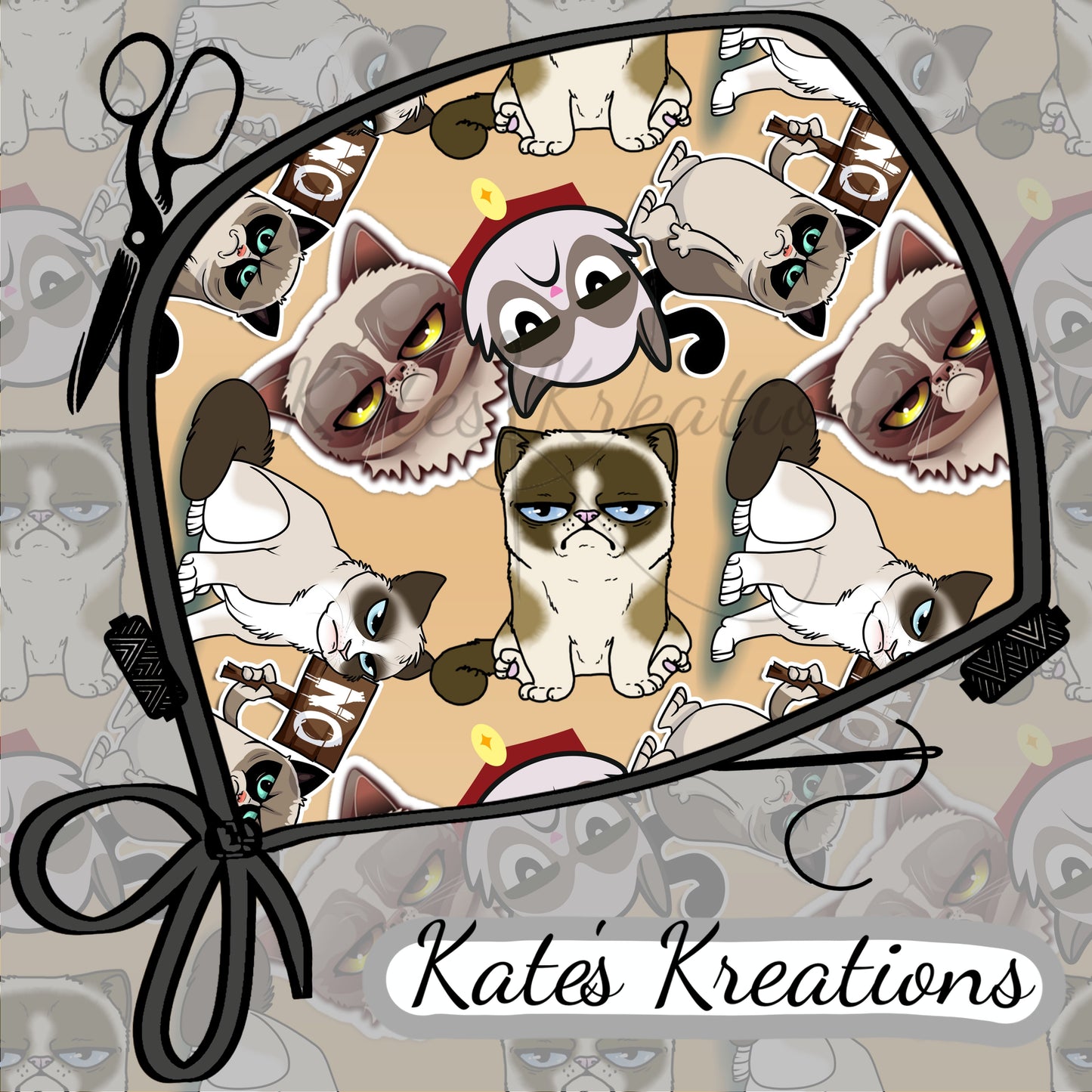 Angry Cats Surgeon Scrub Cap