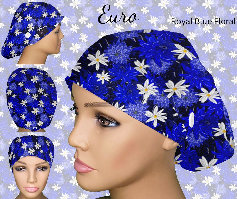 Royal Blue Floral