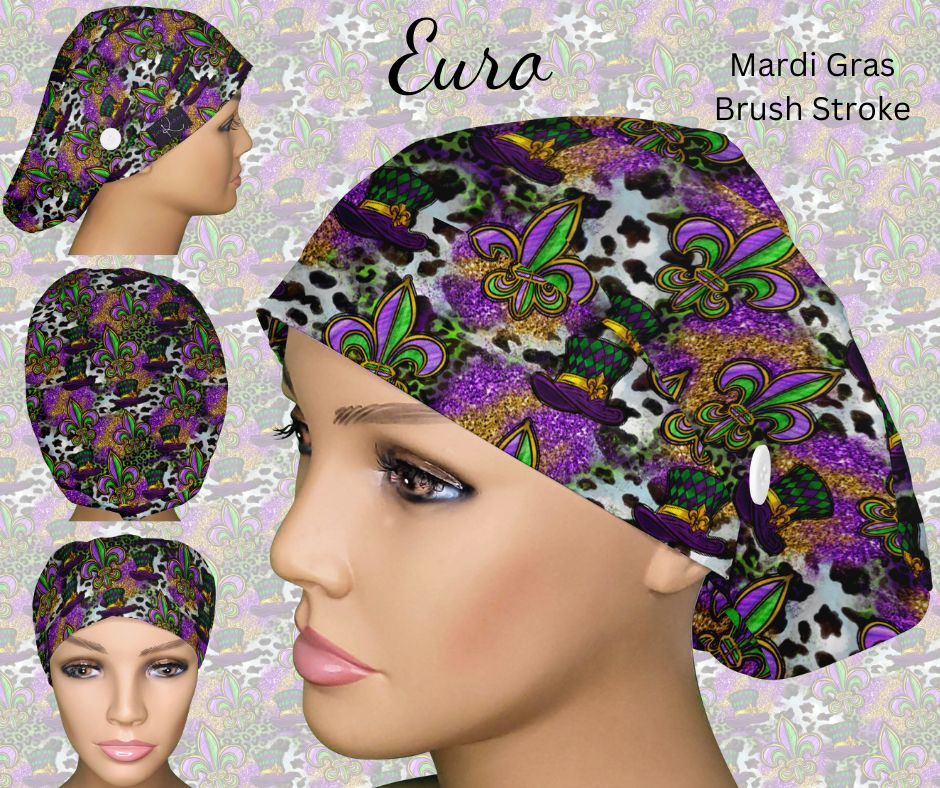 Mardi Gras Brush Strokes