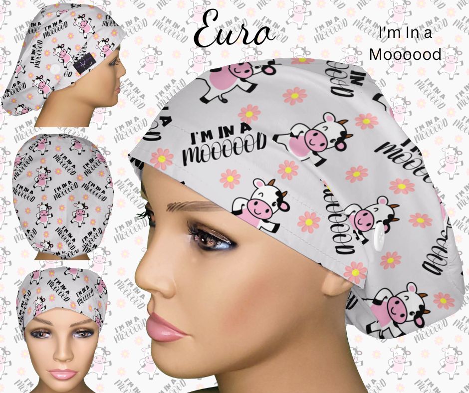 I'm In A Moooood Scrub Hat