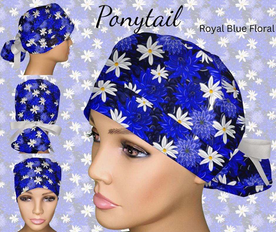 Royal Blue Floral