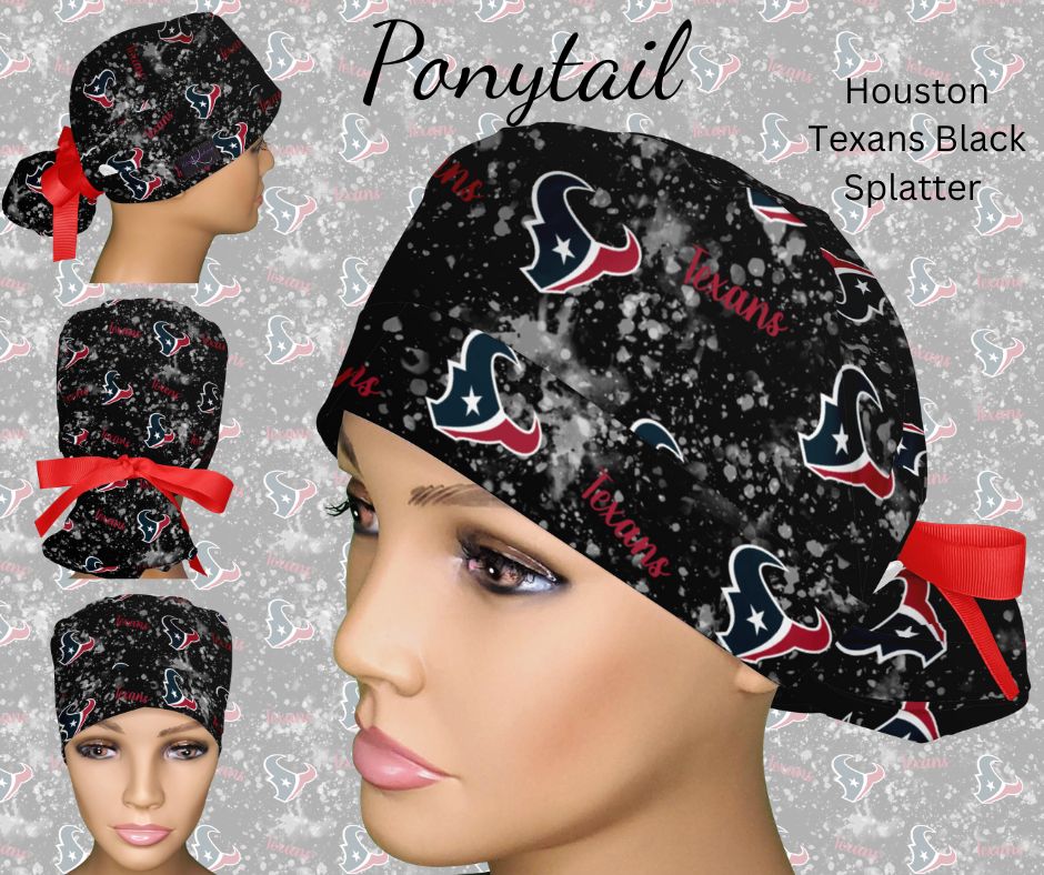 Houston Texans Black Splatter