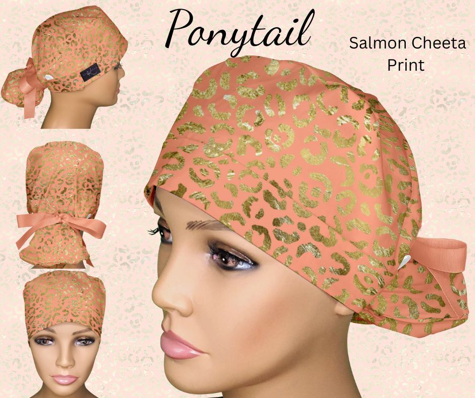 Salmon Cheeta Print