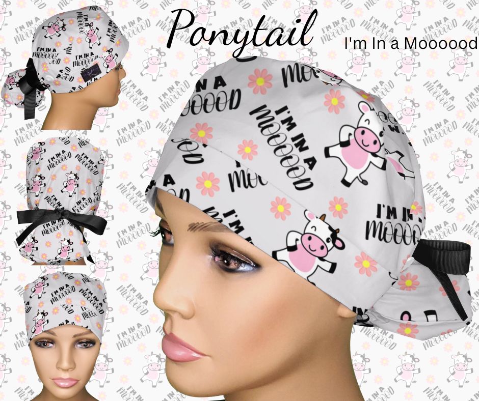 I'm In A Moooood Scrub Hat