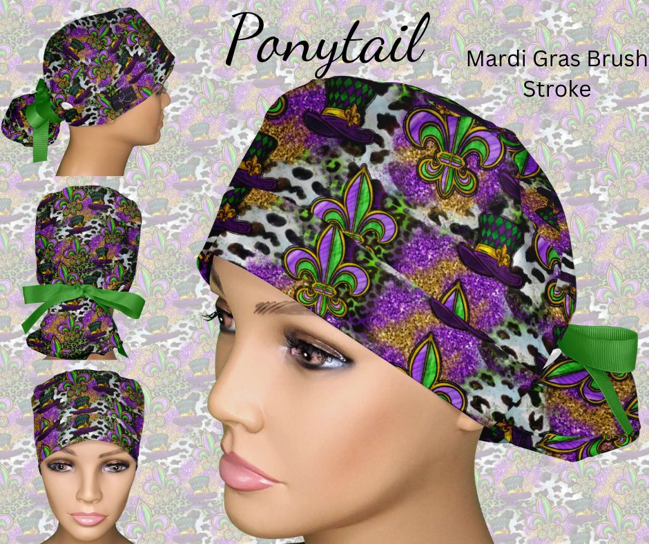 Mardi Gras Brush Strokes