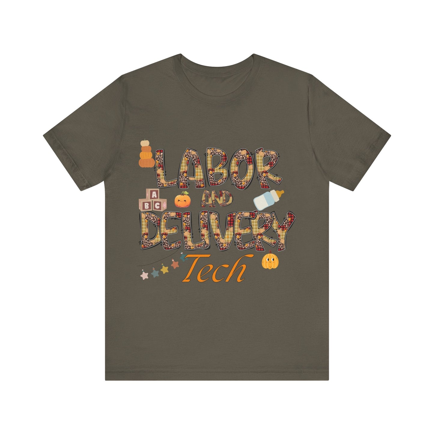 Unisex Jersey Short Sleeve Tee- Fall Labor And Delivery Tech