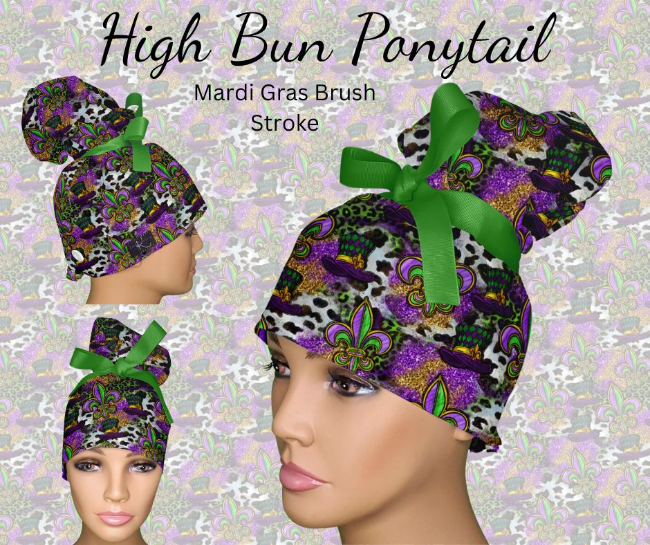 Mardi Gras Brush Strokes