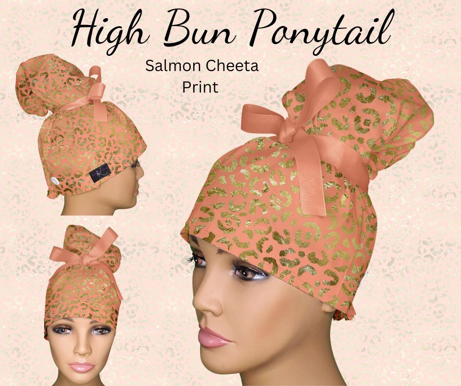 Salmon Cheeta Print