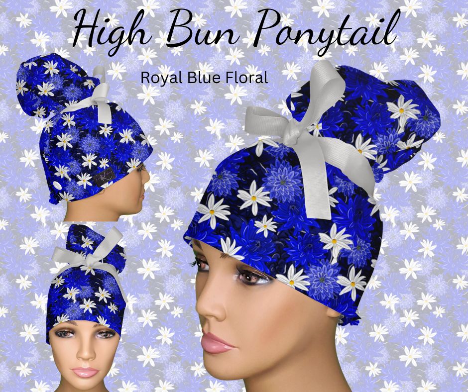 Royal Blue Floral