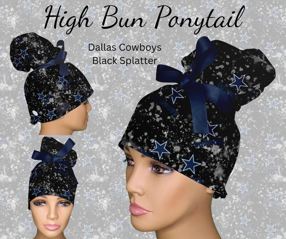 Dallas Cowboys Black Splatter
