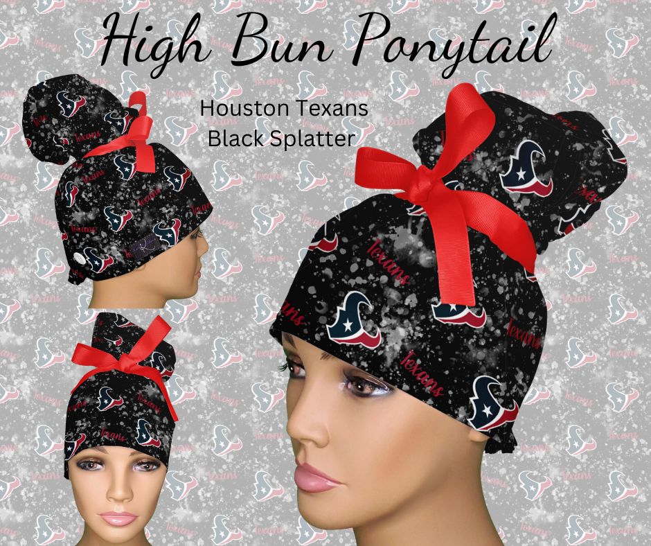 Houston Texans Black Splatter