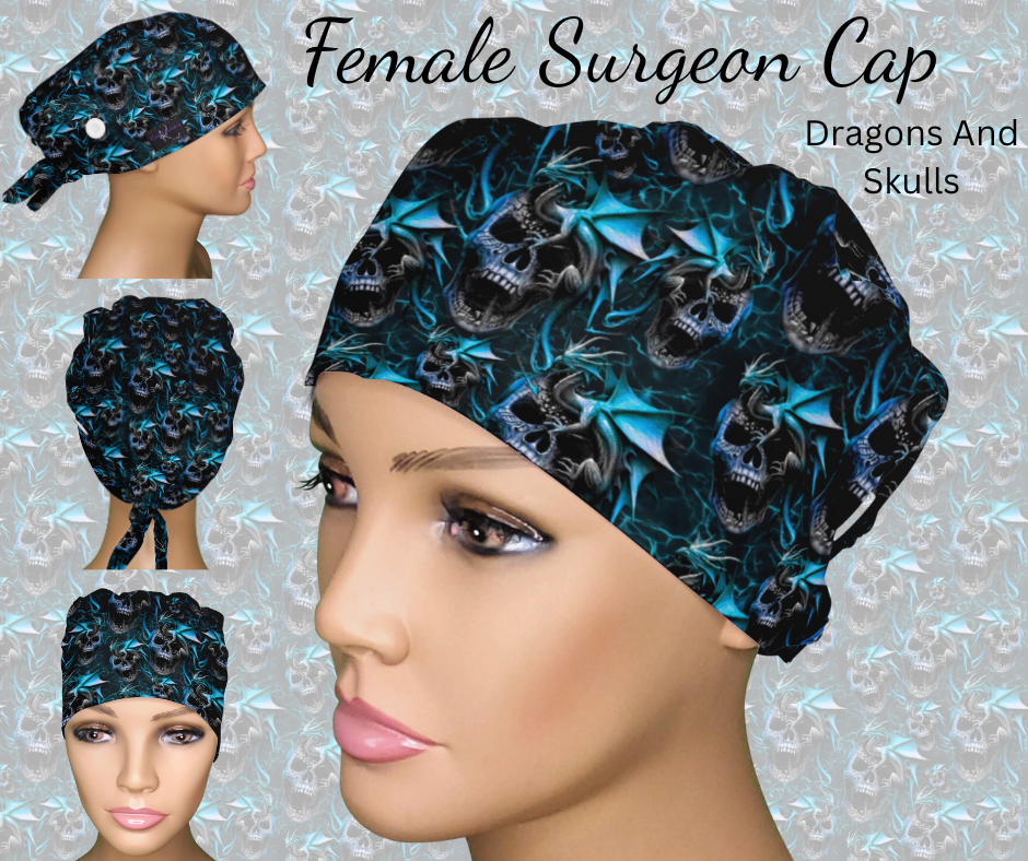 Dragons and Skulls Blue