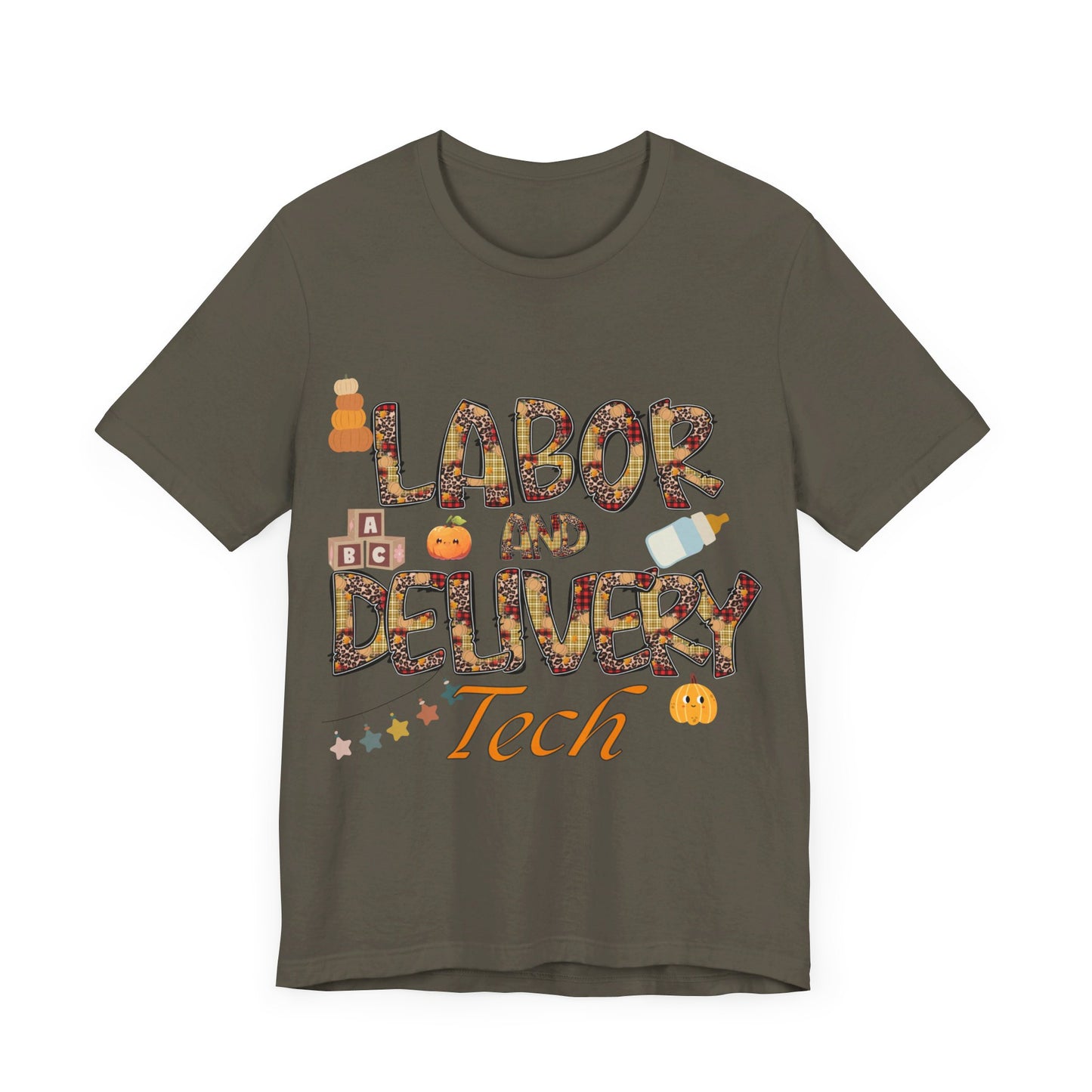 Unisex Jersey Short Sleeve Tee- Fall Labor And Delivery Tech