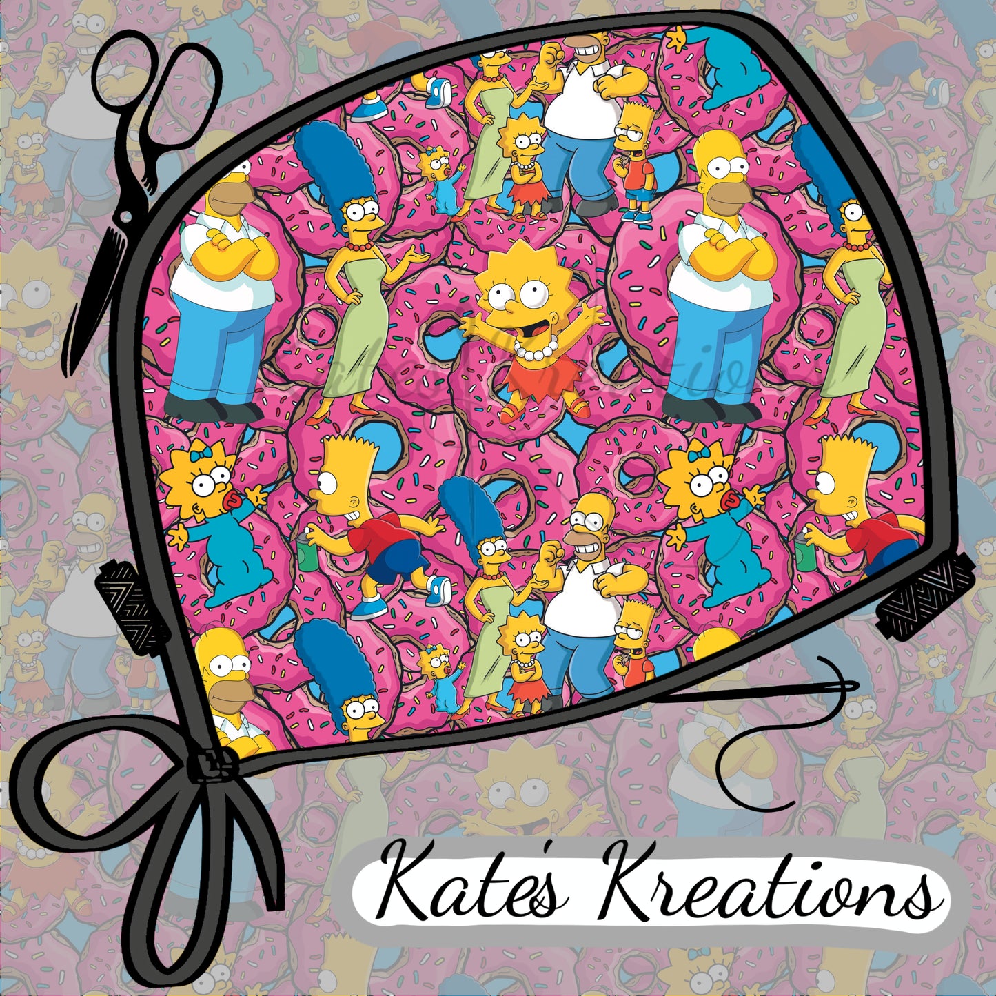 The Simpsons Bouffant Scrub Cap