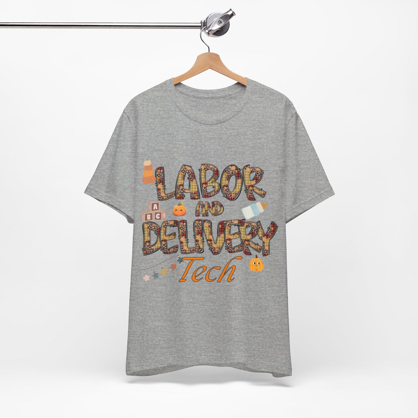 Unisex Jersey Short Sleeve Tee- Fall Labor And Delivery Tech