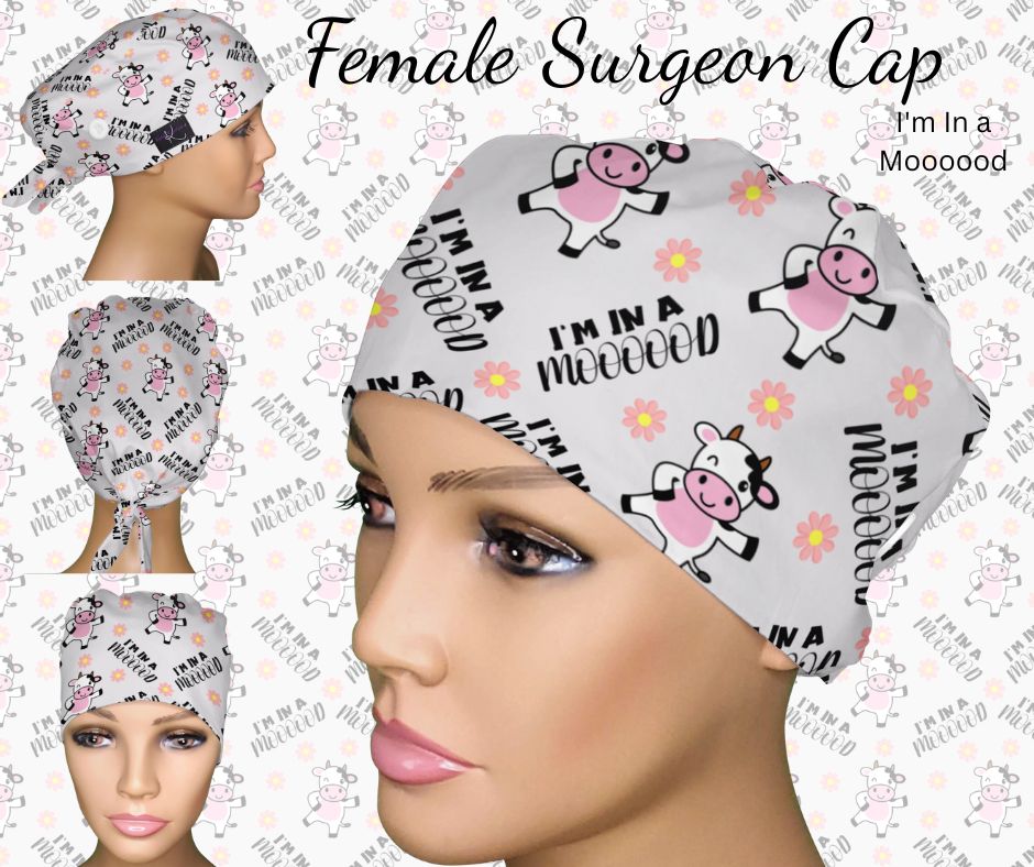 I'm In A Moooood Scrub Hat