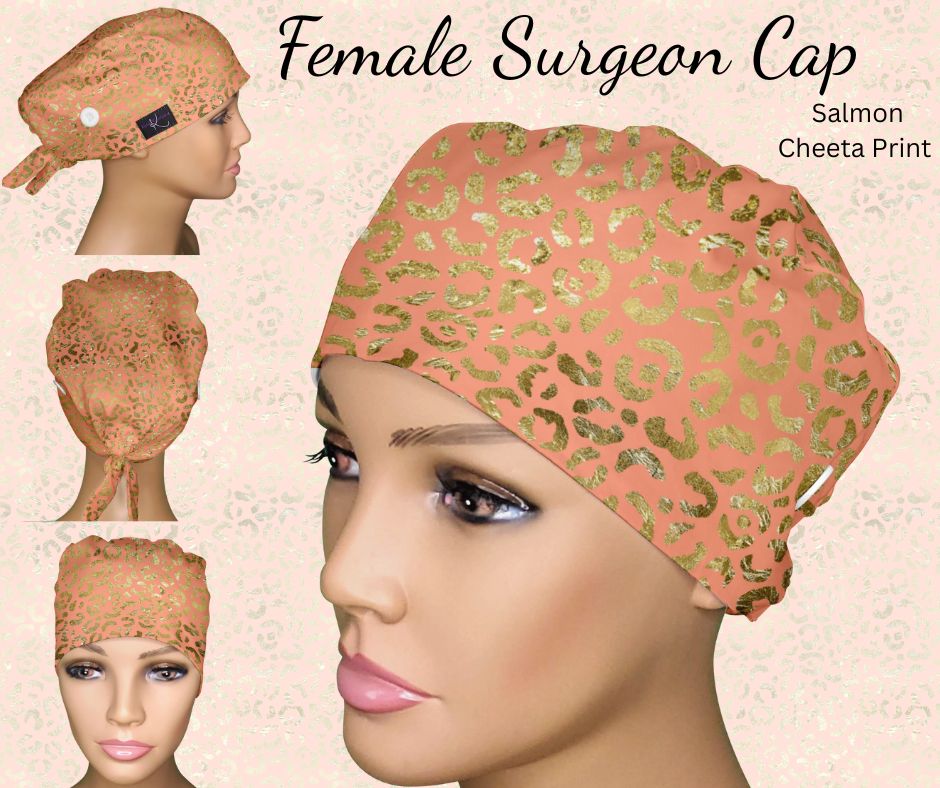 Salmon Cheeta Print