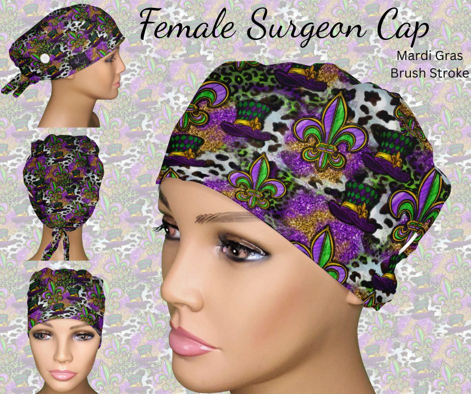 Mardi Gras Brush Strokes