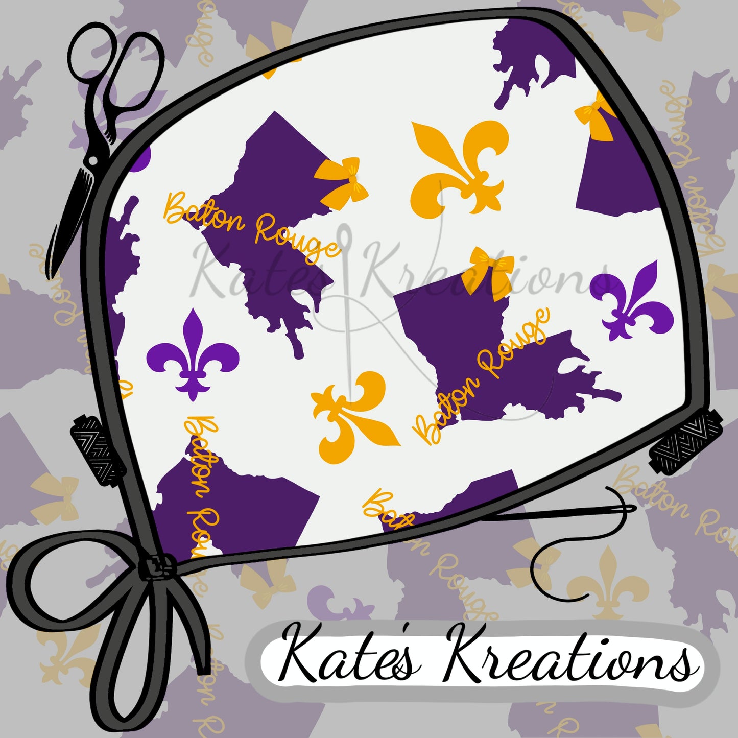 Baton Rouge Low-Tie Surgeon Scrub Cap