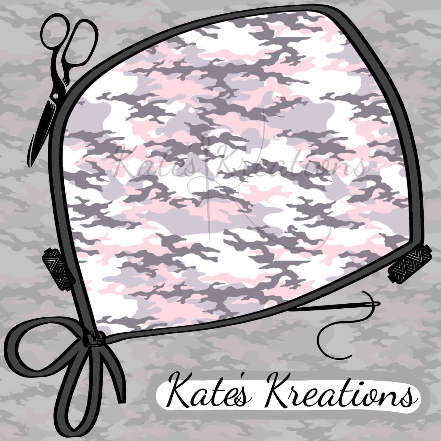 Pink and Grey Camo