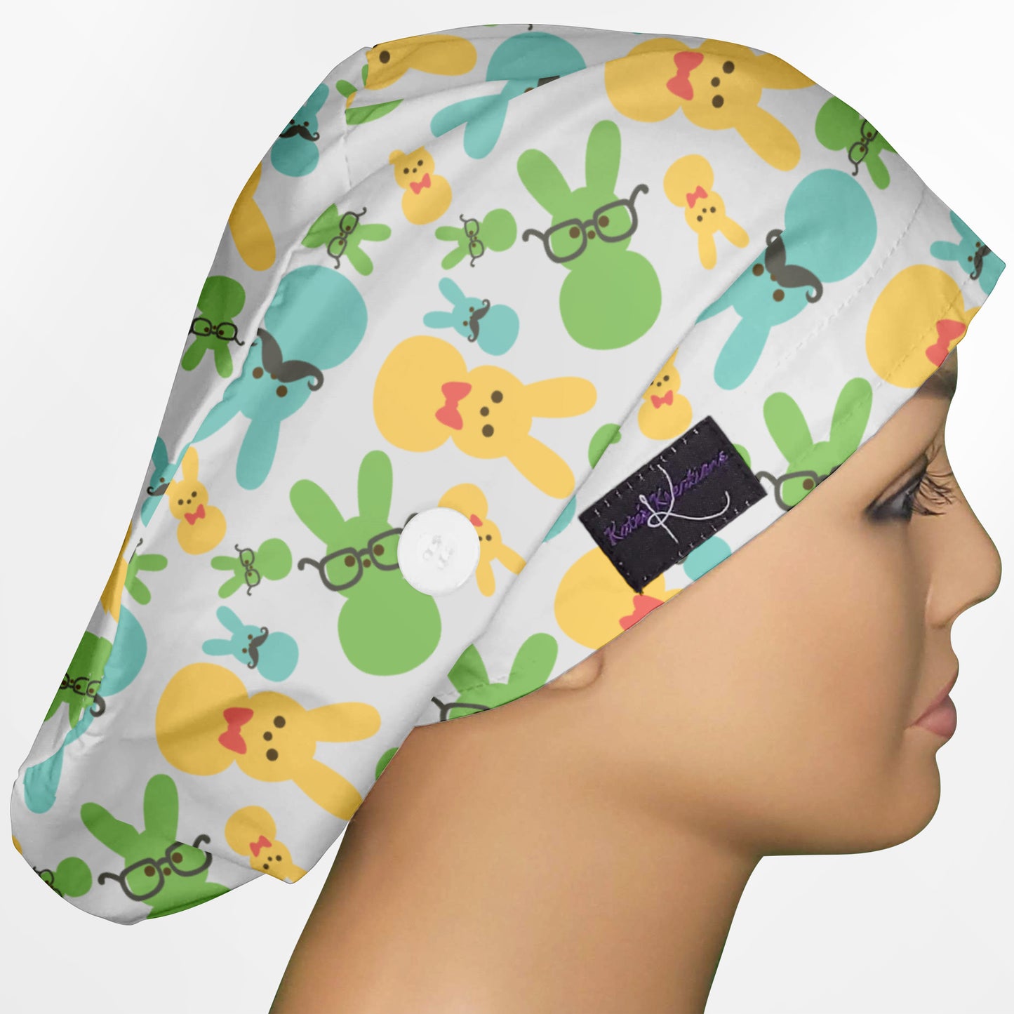 Easter Peeps Euro Scrub Cap