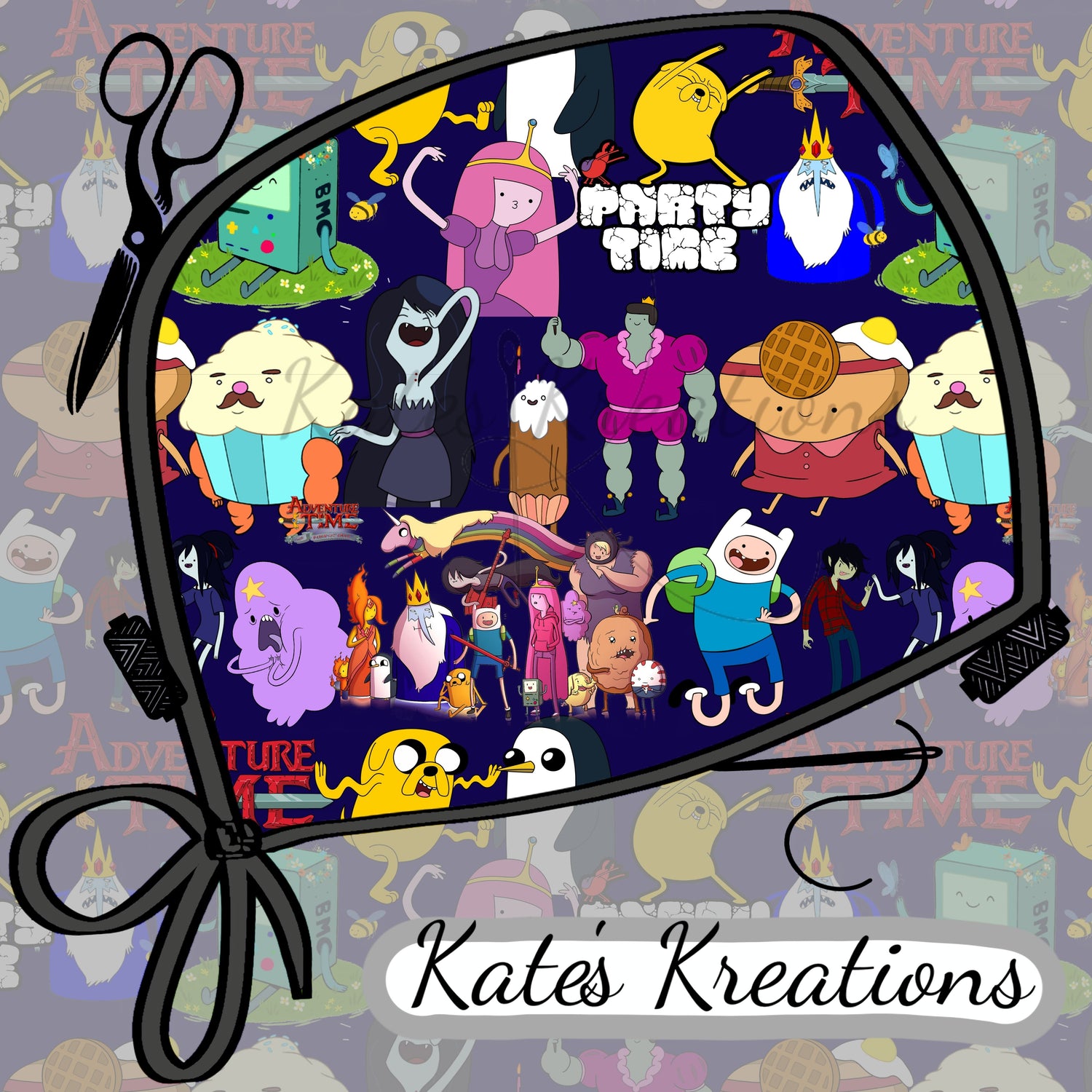 Adventure Time Surgical Scrub Caps