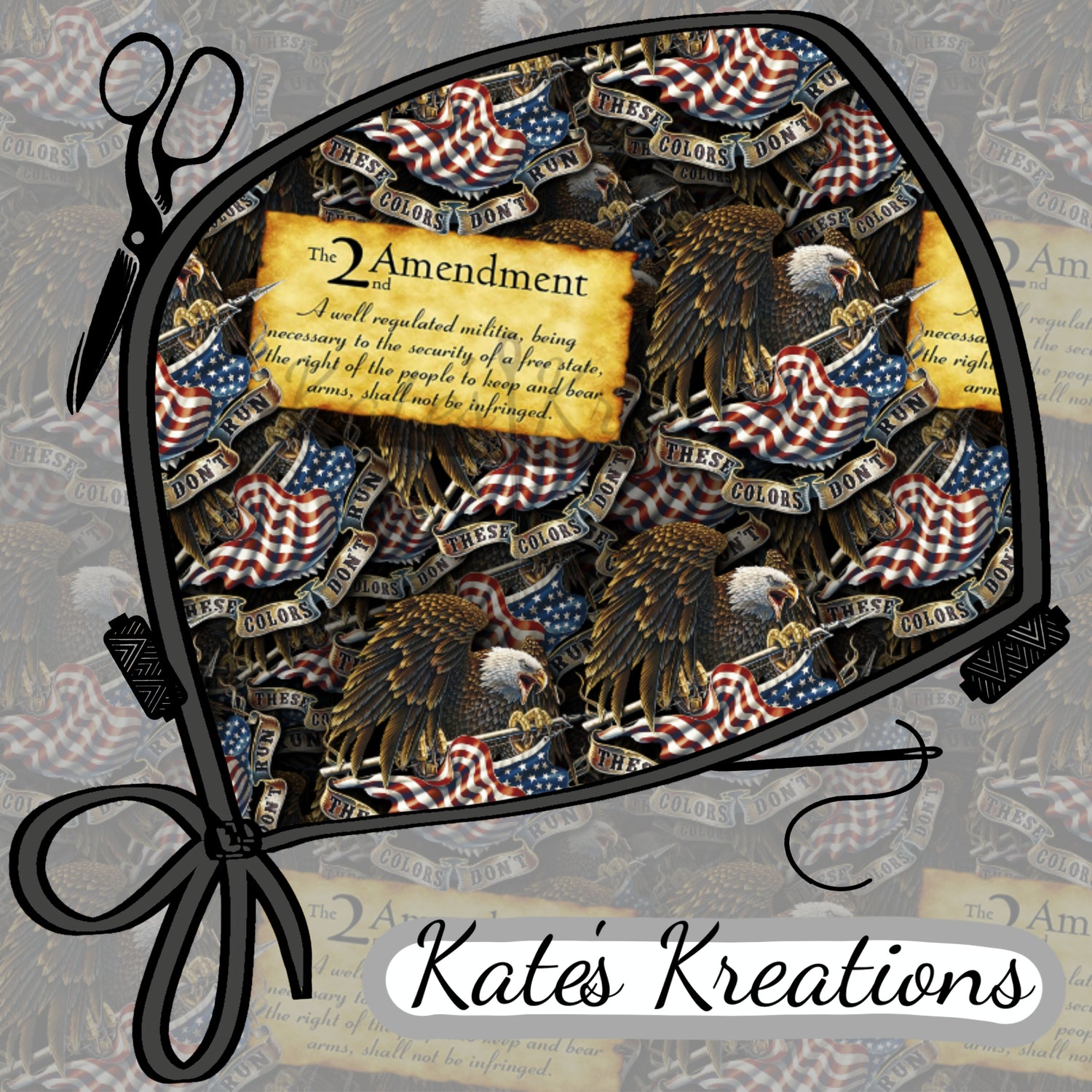 2nd Amendment Surgical Scrub Caps