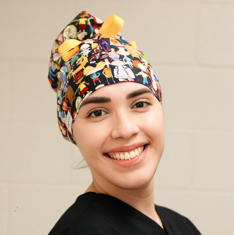 High Bun Ponytail Scrub Hats