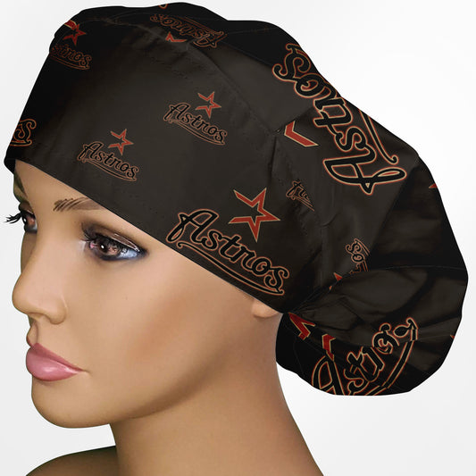 Astros  Bouffant Scrub Cap