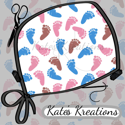 Baby Feet Bouffant Scrub Cap