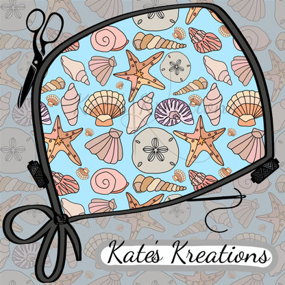 Seashells Euro Scrub Cap