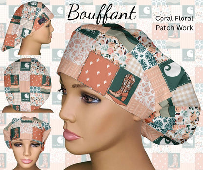 Coral Floral Patch Work
