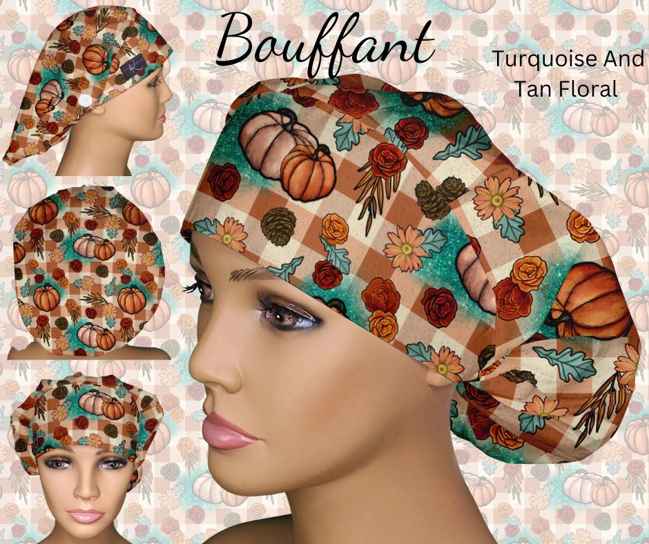 Turquoise and Tan Fall Pumpkins