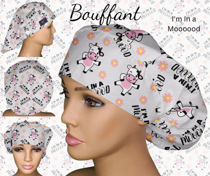 I'm In A Moooood Scrub Hat