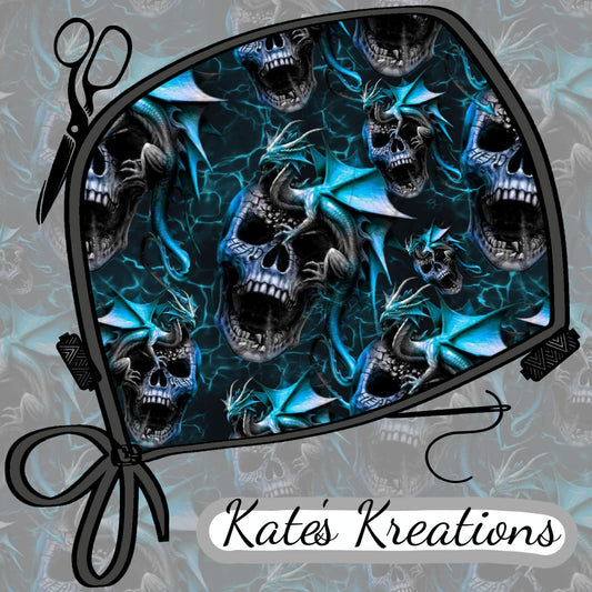 Dragons and Skulls Blue
