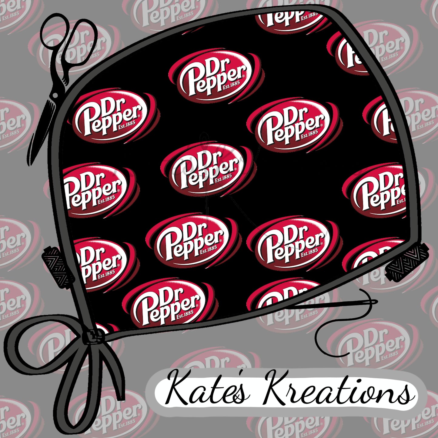 Dr. Pepper Surgeon Scrub Cap