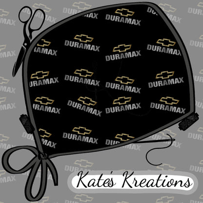 Chevy Duramax High Bun Ponytail Scrub Cap