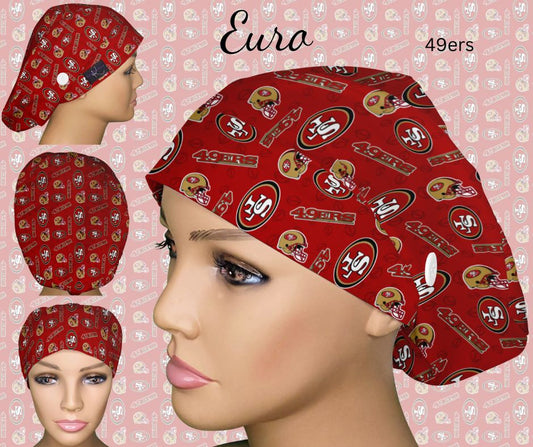 49ners Logo Euro Scrub Cap