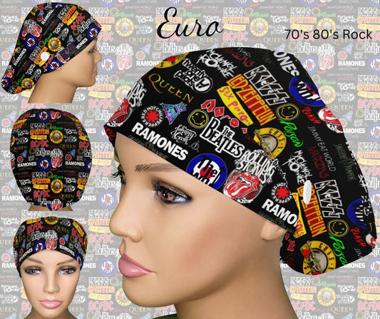 70's 80's Rock Euro Scrub Cap