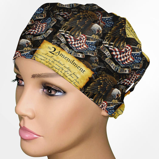 2nd Amendment Low-Tie Surgeon Scrub Cap