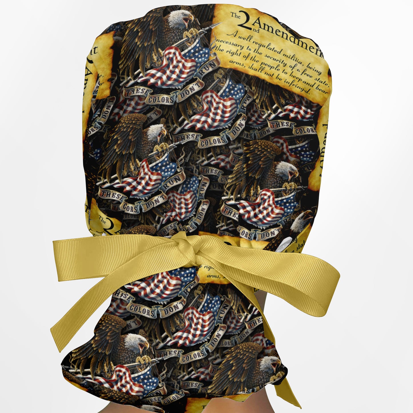 2nd Amendment Ponytail Scrub Cap