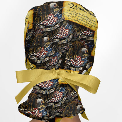 2nd Amendment Ponytail Scrub Cap