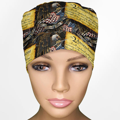 2nd Amendment Ponytail Scrub Cap