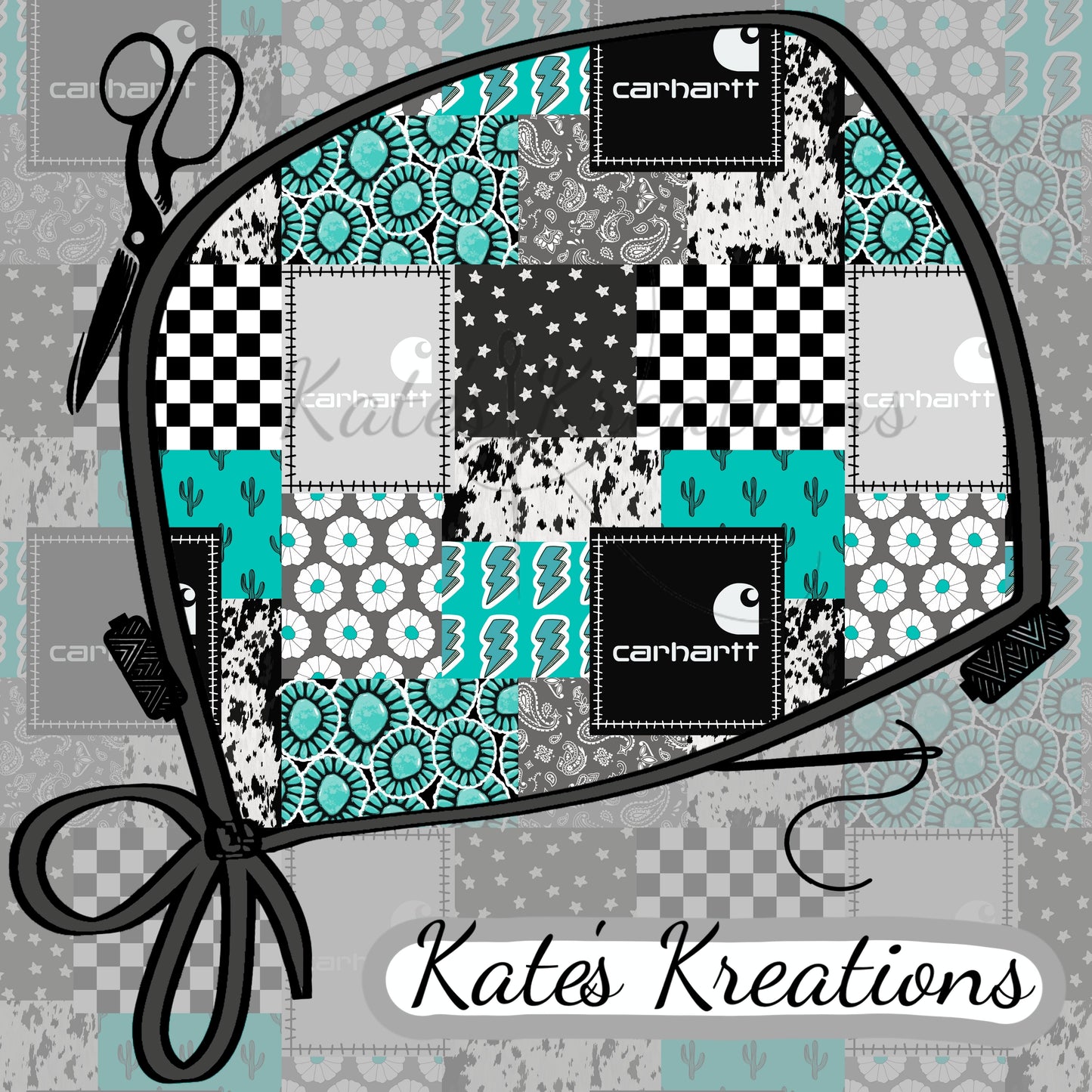 Turquoise Lover Patch Work