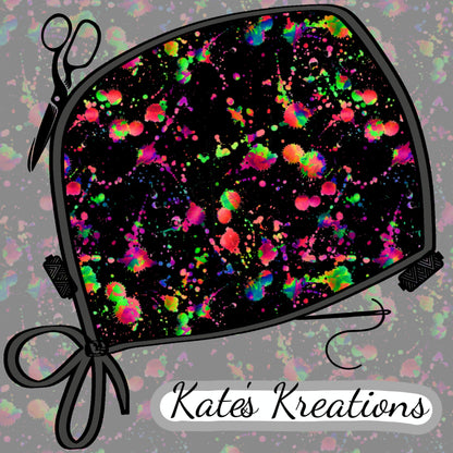 Color Splat Low-Tie Surgeon Scrub Cap