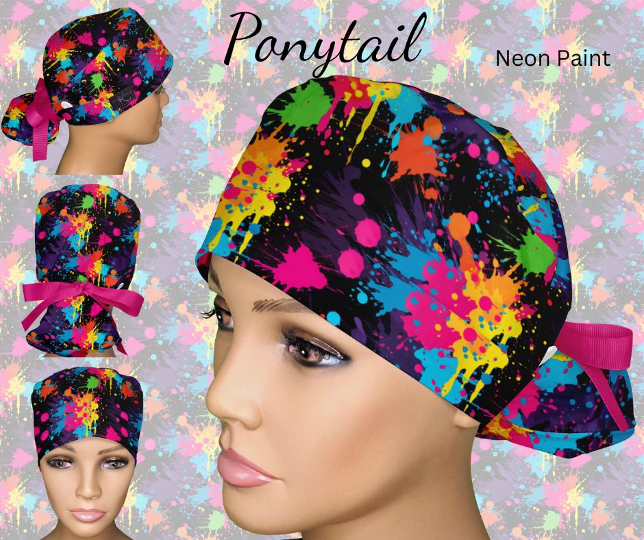 Neon Paint Splatter